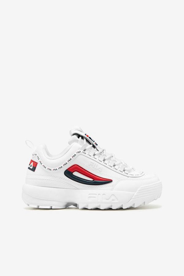 Fila Disruptor 2 Repeat Chunky Women's Sneakers - White/Navy/Red,NZ 516-67492